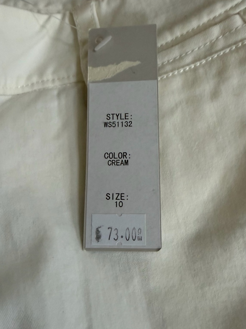 Women's Cream Shorts NWT - Size 10 and Levi Woman's Shorts - size 10